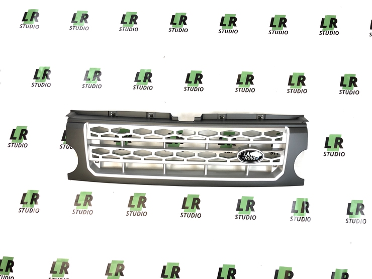 Решетка Land Rover Discovery 3 серая с серой сеткой
